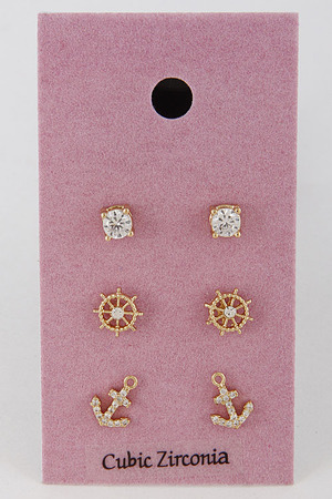 Glamorous Rhinestone Daily Earring Set 7EBB9